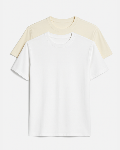 Buki Cinqo Tech Tee 2-Pack - White/Maize Buki