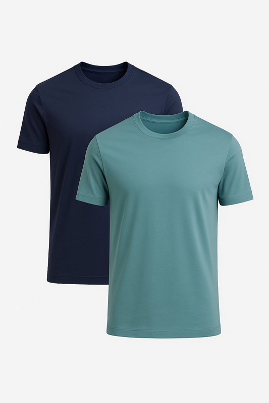 Buki Cinqo Tech Tee 2-Pack - Blue Grey/Blue Night Buki