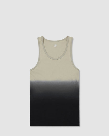 Dip Dye Relaxed Tank Sandstone Beige