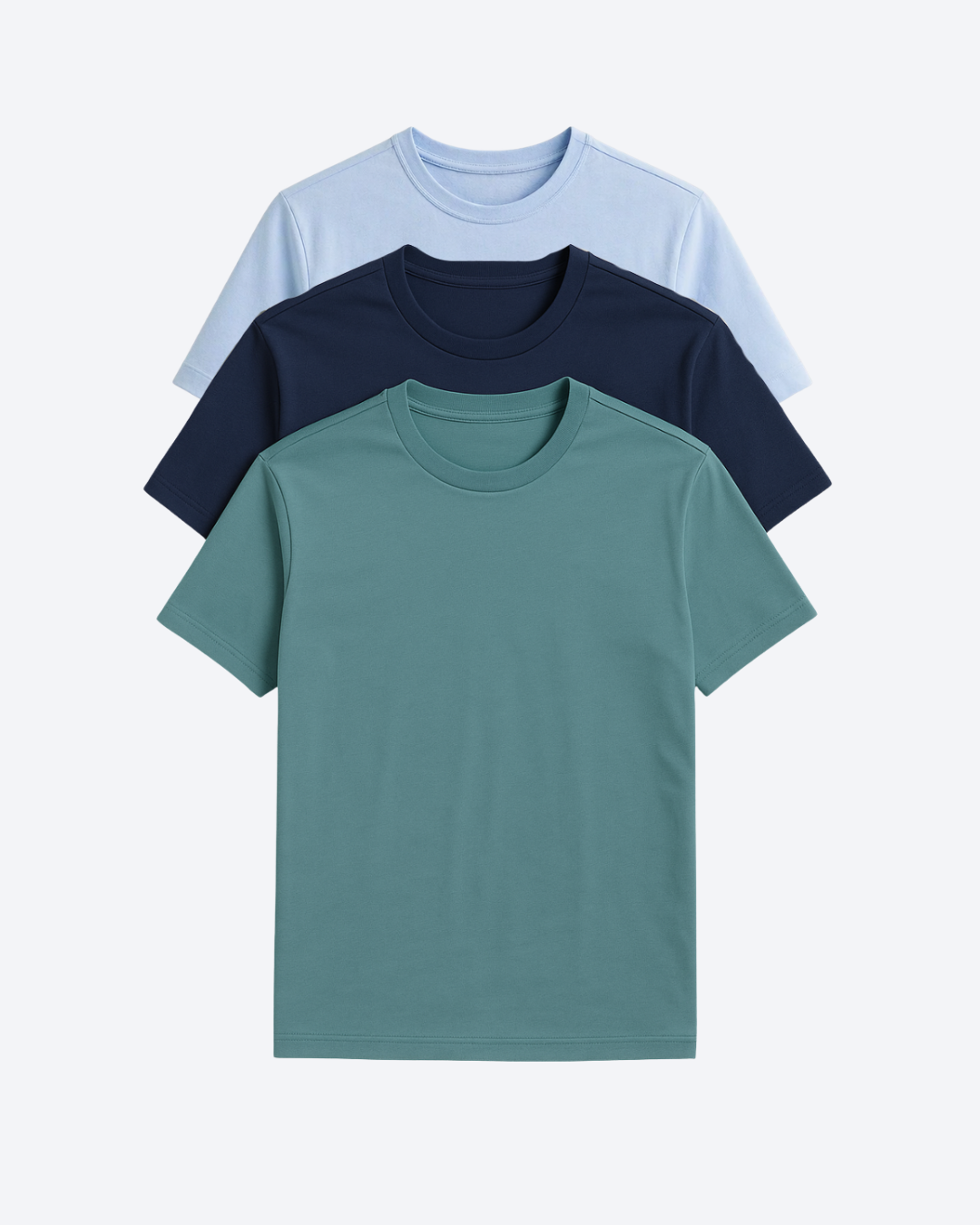 Buki Cinqo Tech Tee 3-Pack - French Blue/Blue Night/Blue Grey Buki