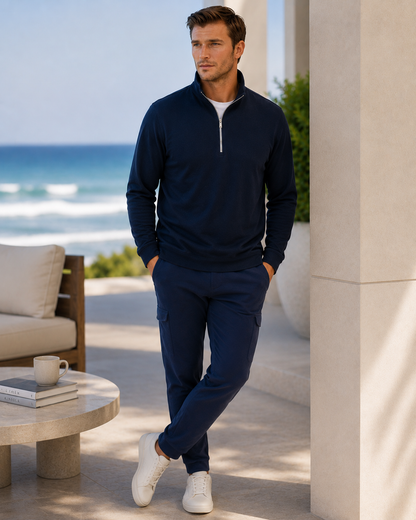 Buki Cinqo Travel Half Zip - Navy Buki