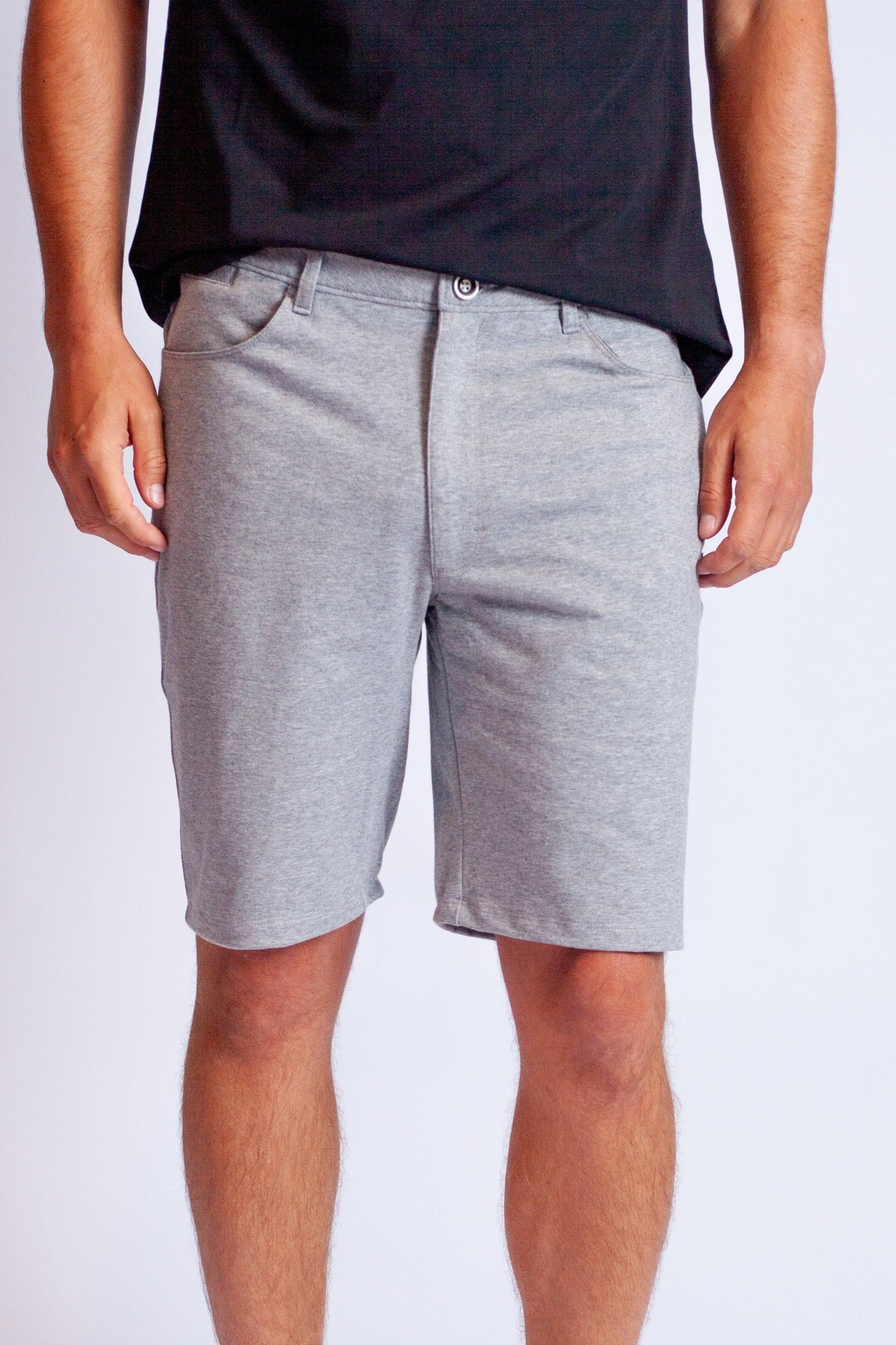 High-Five Tech Shorts - Heather Grey Buki