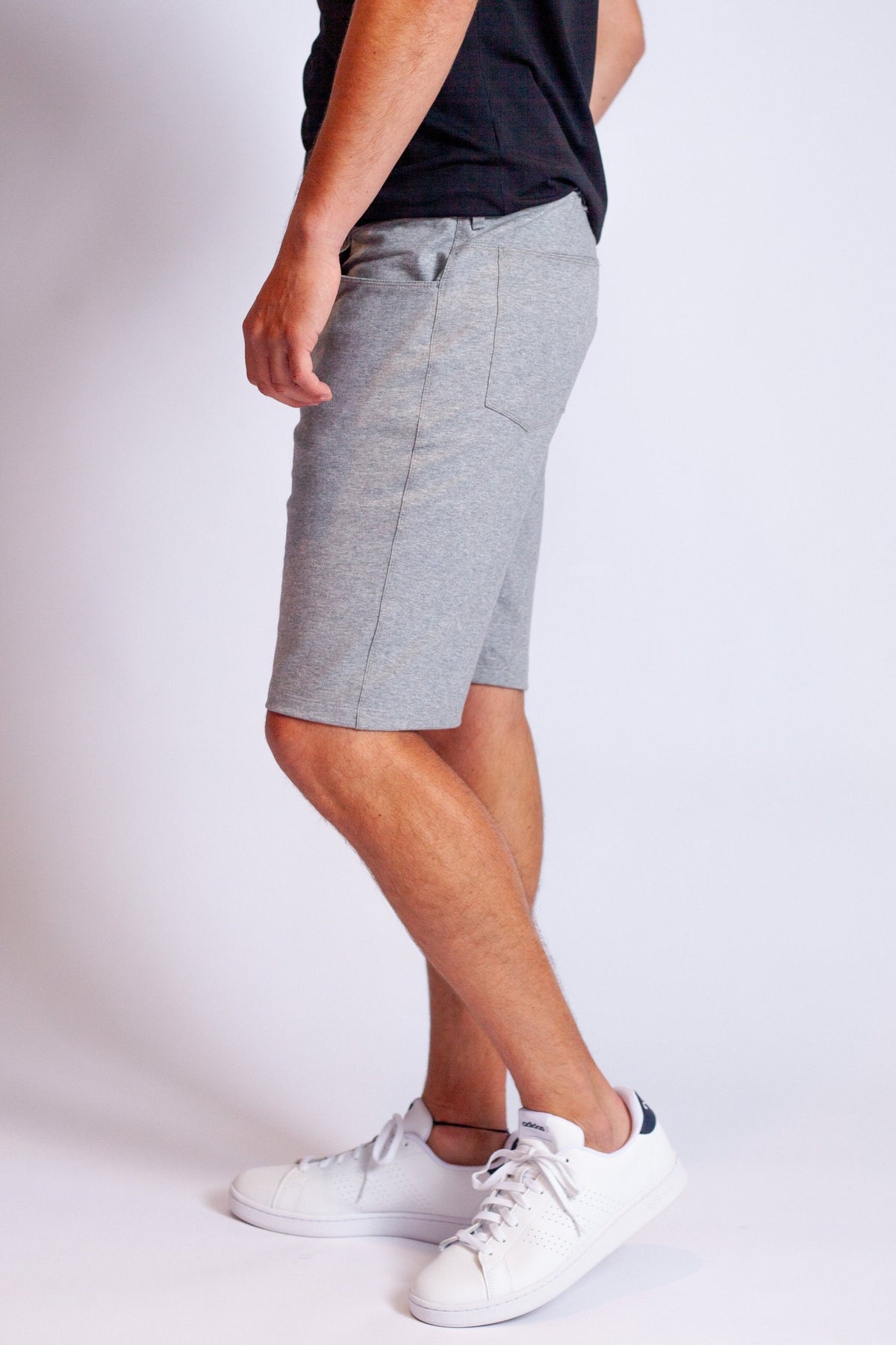 High-Five Tech Shorts - Heather Grey Buki
