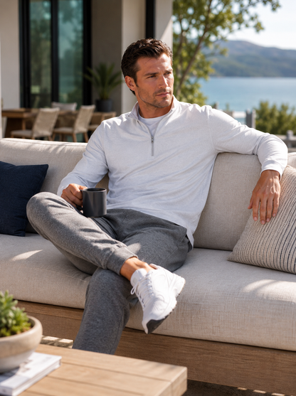 Buki Cinqo Travel Half Zip - White Buki