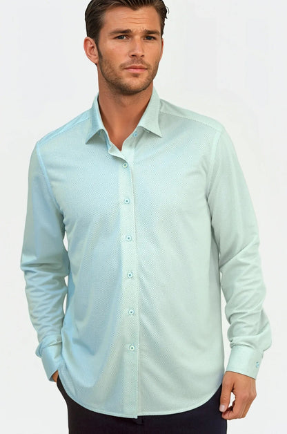 Studio Dot Long Sleeve Tech Shirt - Teal Buki
