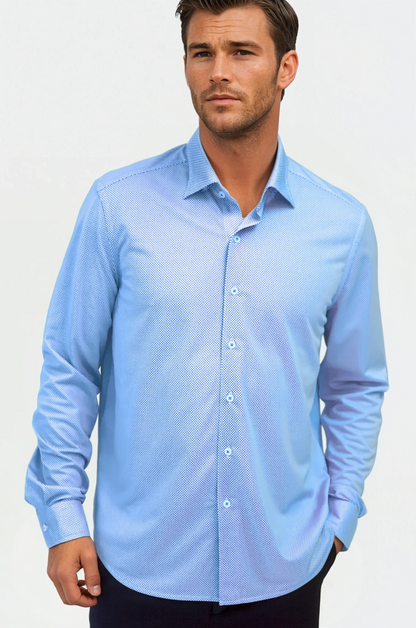 Studio Dot Long Sleeve Tech Shirt - Blue Buki