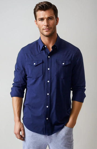 Buki’s Cinqo Western Tech Shirt 2-Pack - Navy/White Buki