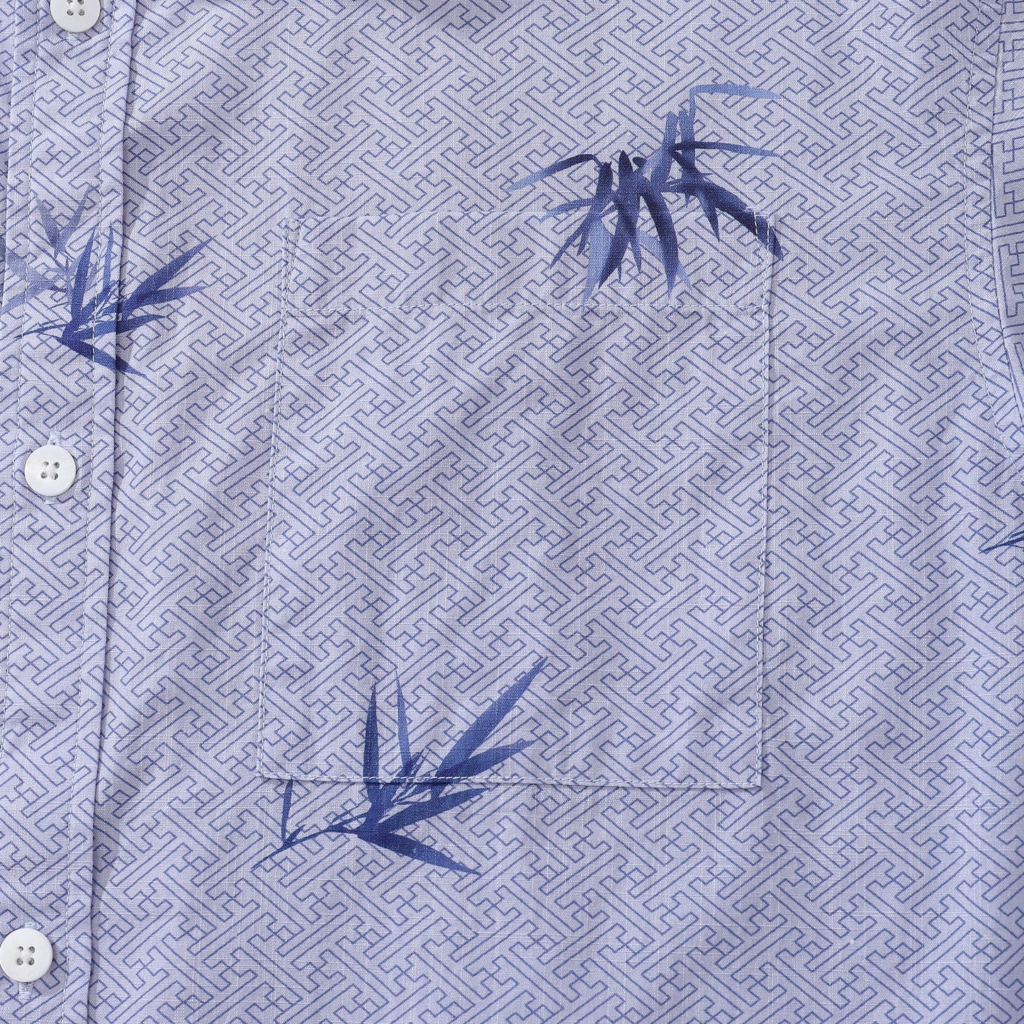 Hawaiian Shirts For Men Vintage Cotton Button Down Abundant Bamboo Ambiance Short Sleeve Aloha Shirt By Amy
