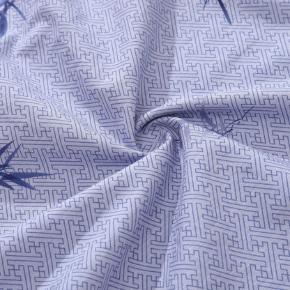 Hawaiian Shirts For Men Vintage Cotton Button Down Abundant Bamboo Ambiance Short Sleeve Aloha Shirt By Amy