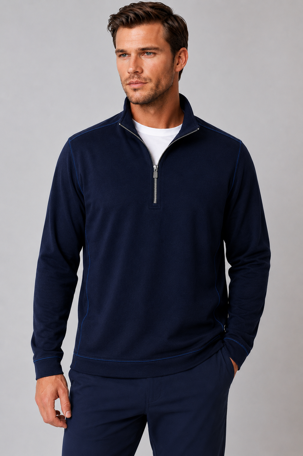 Buki Cinqo Travel Half Zip - Navy Buki