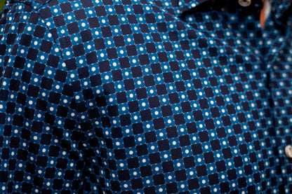 Retro Blues Long Sleeve Tech Shirt Buki