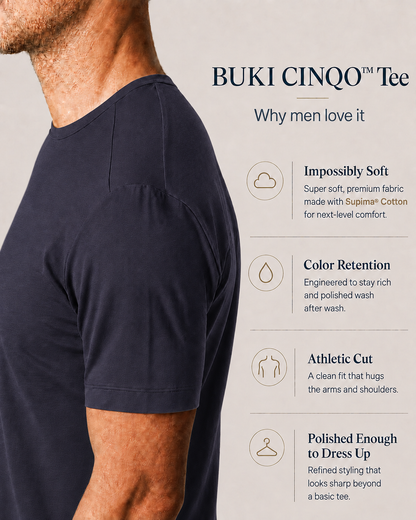 Buki Cinqo Tech Tee  - Black Buki