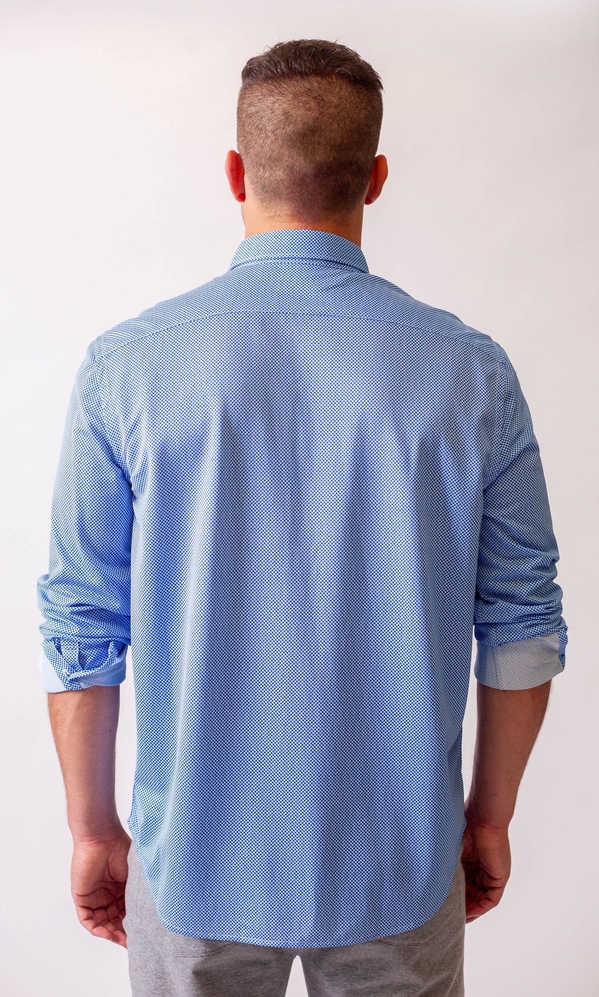 Studio Dot Long Sleeve Tech Shirt - Blue Buki
