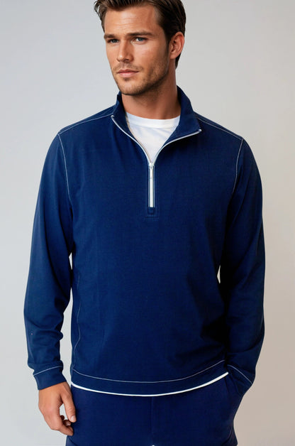 Buki Cinqo Travel Half Zip 2-Pack - Navy/White Buki