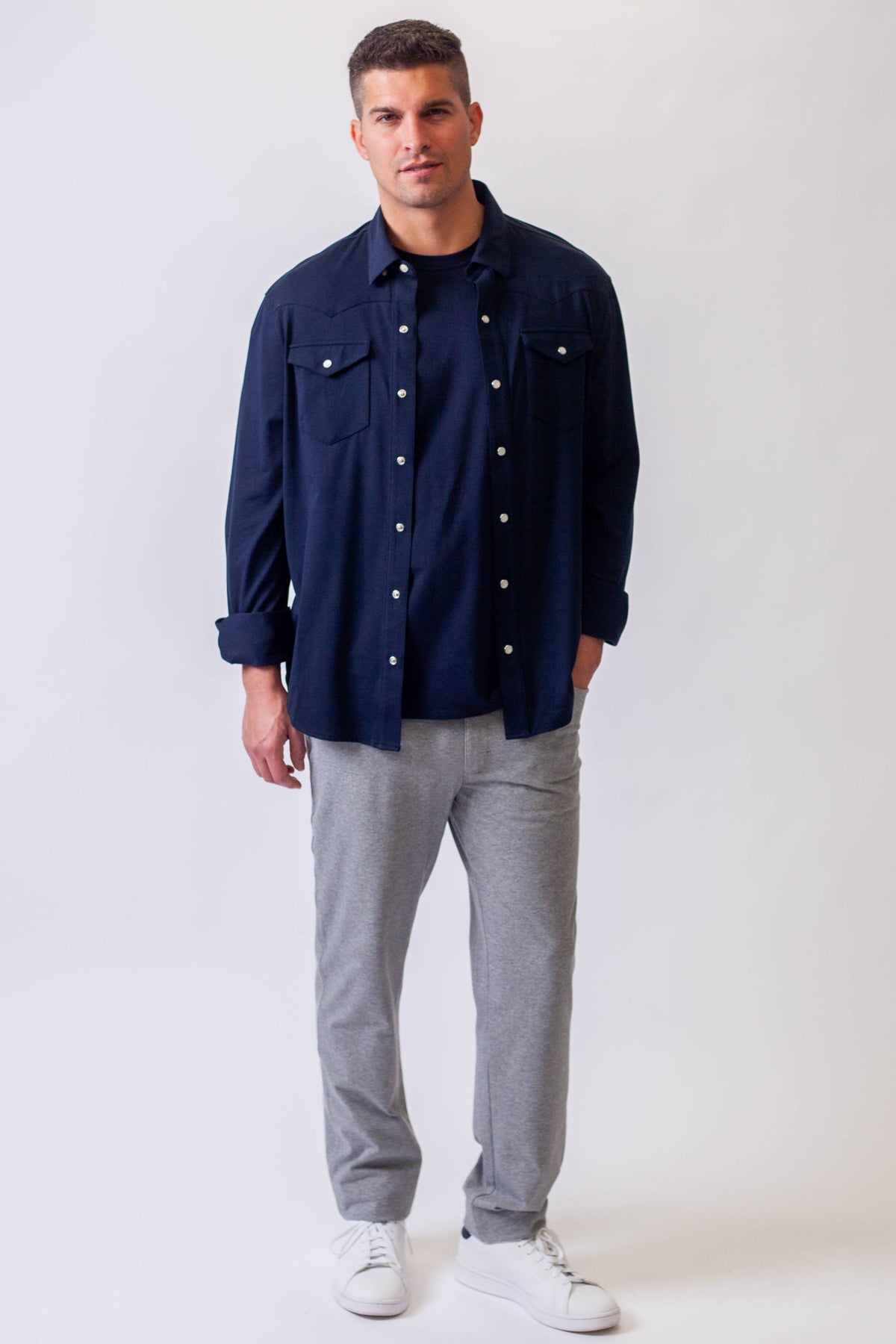 Buki’s Cinqo Western Tech Shirt 2-Pack - Navy/White Buki