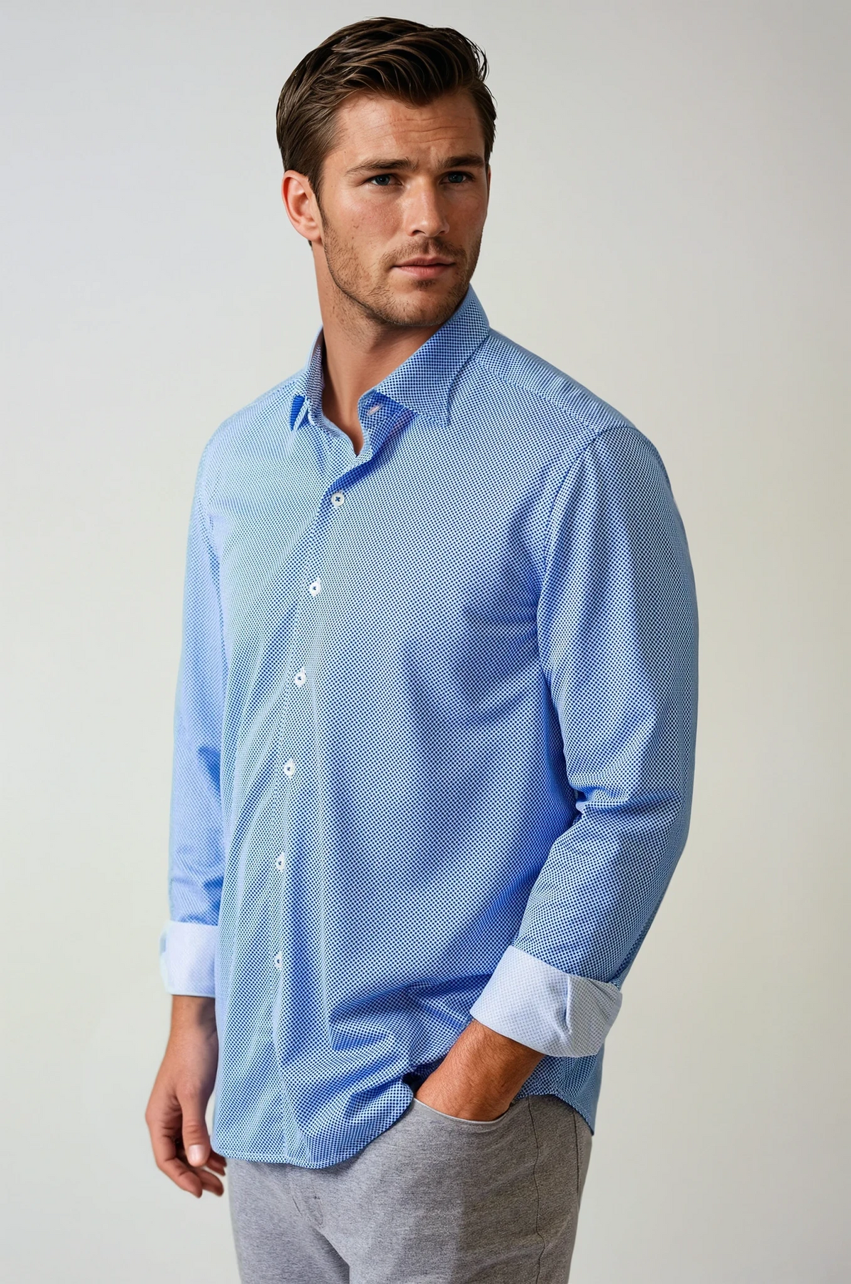 Studio Dot Long Sleeve Tech Shirt - Blue Buki
